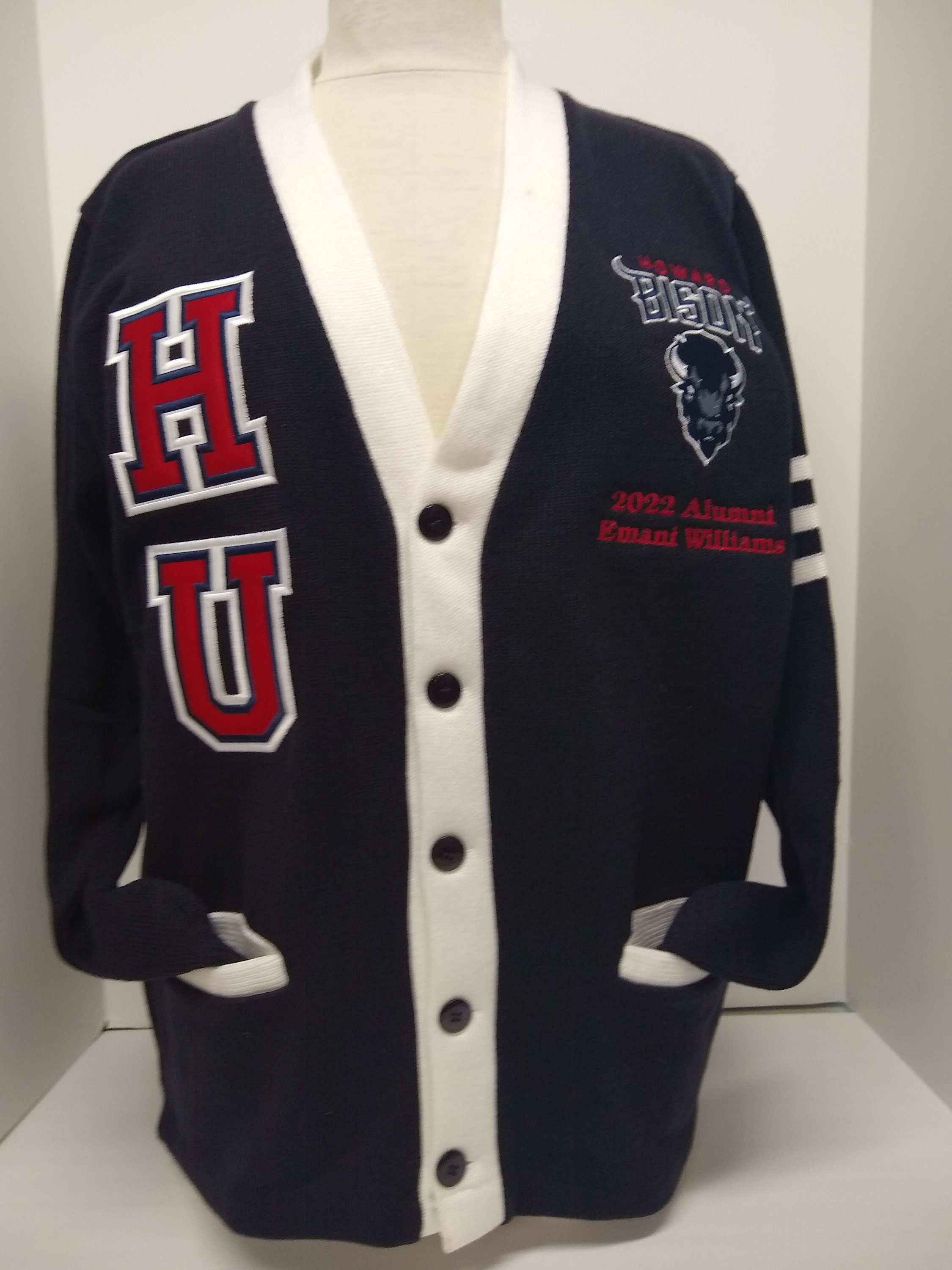 Howard University HBCU Cardigan School Cardigan Varsity - Etsy