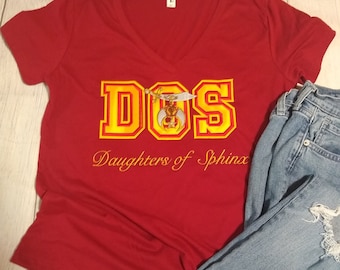 Daughters of Sphinx, DOS, Eastern Star, OES, Crew Neck Graphic Tee, Ladies Fit T-Shirt