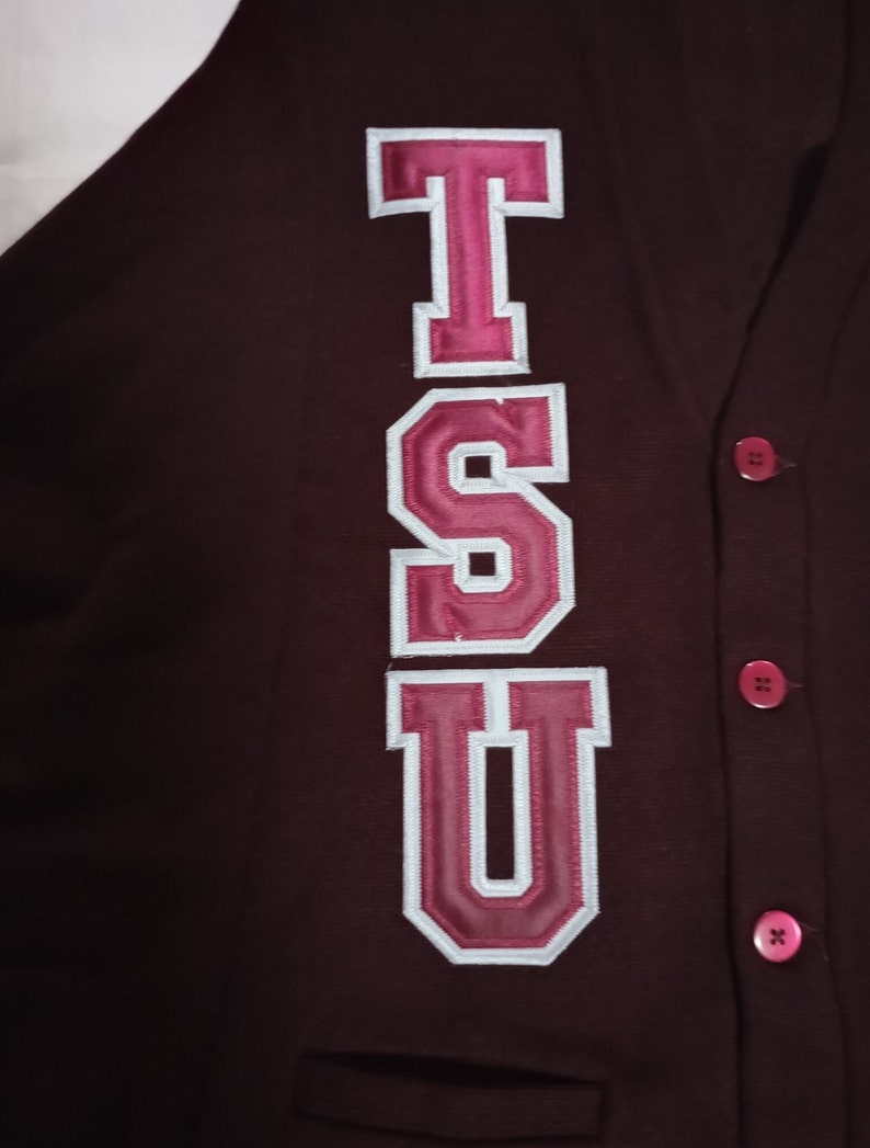 Texas Southern University, HBCU Cardigan, Texas Southern Sweater, Unisex Fit, Custom Apparel Made To Order Bild 3