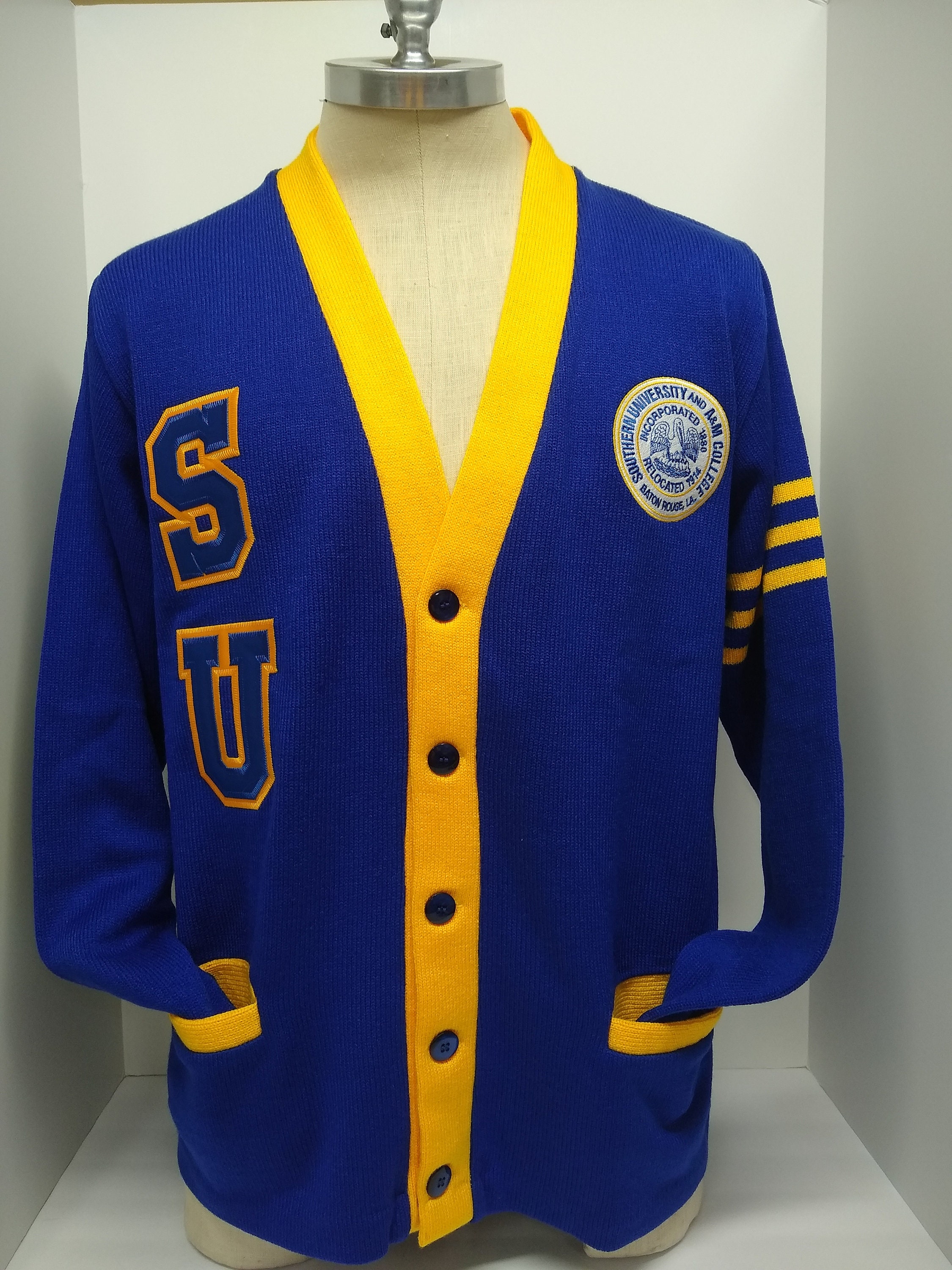Southern University HBCU Cardigan Varsity Sweater Unisex Fit Custom Apparel Made to Order Etsy Canada