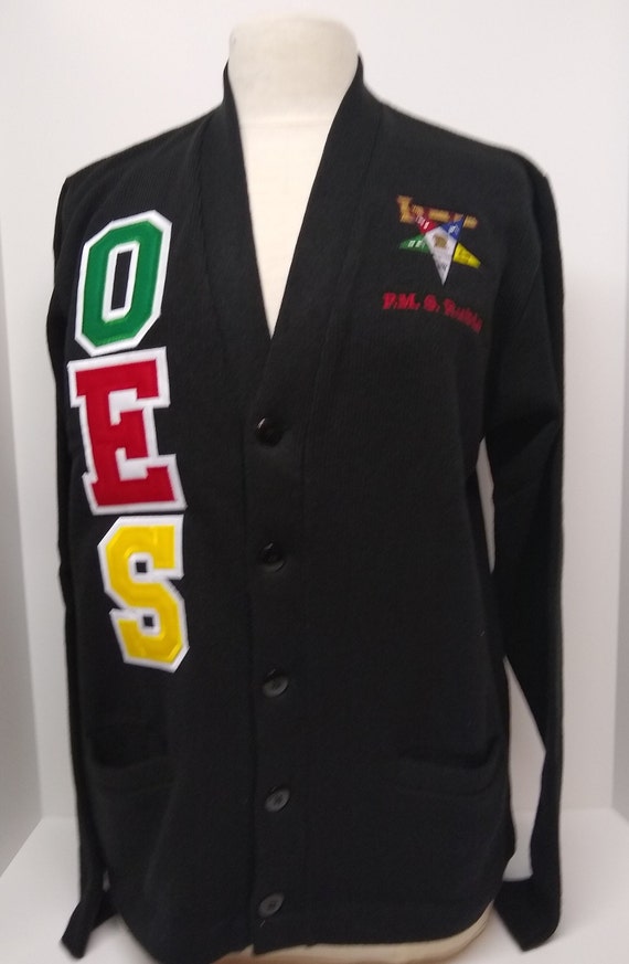 Eastern Star, OES, Cardigan Varsity Sweater, Unisex Fit