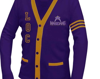 LeMoyne Owen College,  HBCU Cardigan,  Varsity Sweater, Unisex Fit, Custom Apparel Made To Order