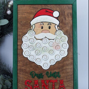 Download do arquivo SVG do Calendário do Advento da Barba do Papai Noel APENAS (não é um item físico)