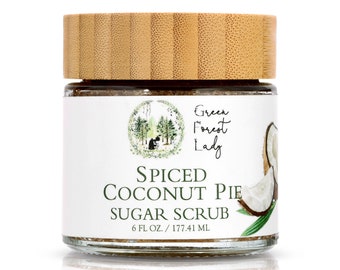 Spiced Coconut Pie Sugar Scrub, Body Scrub, Coconut Scrub