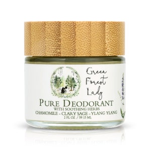 Pure Deodorant - Roman Chamomile Clary Sage Ylang Ylang - Aluminum - Free Deodorant, Natural Deodorant