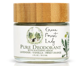 Pure Deodorant - Lavender Sweet Orange Vanilla - Aluminum - Free Deodorant, Natural Deodorant