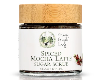 Spiced Mocha Latte Sugar Scrub, Coffee Scrub, Body Scrub