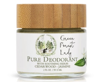Pure Deodorant - Cedarwood Jasmine - Aluminum - Free Deodorant, Natural Deodorant