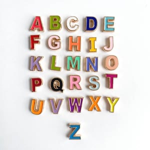 Now available Enamel initial beads, alphabet beads, enamel number beads, enamel beads, Add on beads, jewelry beads, 1 bead per pack