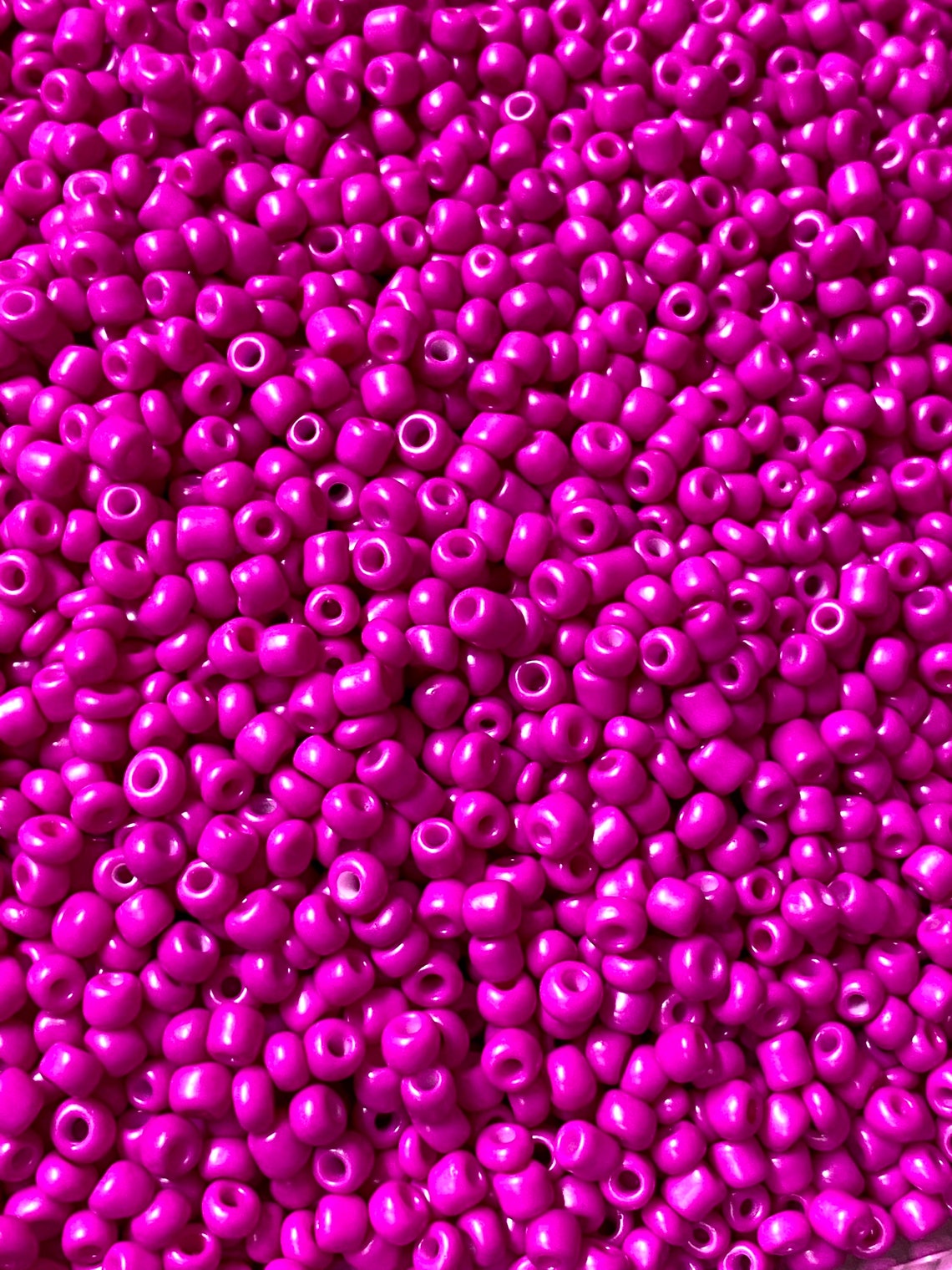6/0 glass seed beads Fuchsia beads 4mm seed beads wrap | Etsy