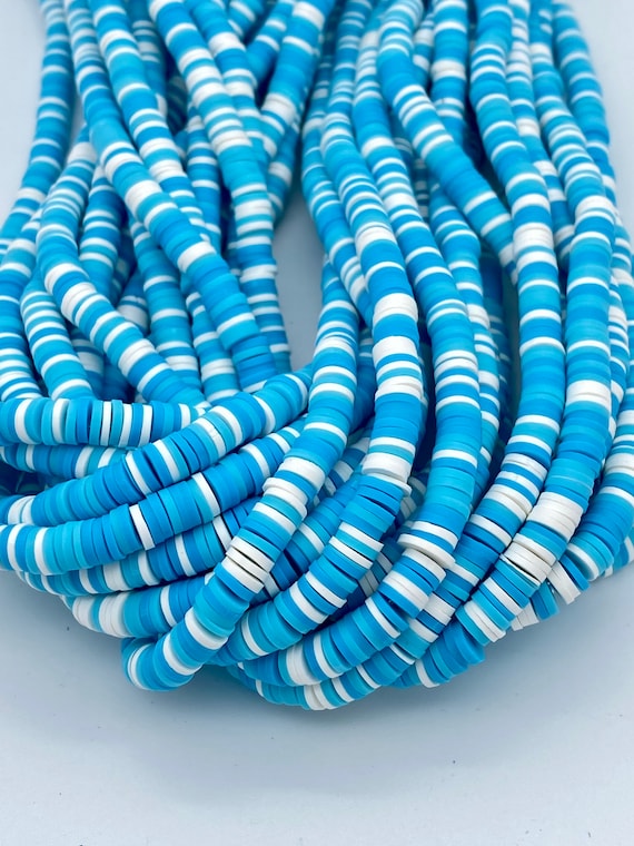 Polymer clay beads,6mm Light Yellow Round shaped beads,African Vinyl Disc  Bead,jewelry beads bracelet beads,Heishi Beads,16 inch strand,56#