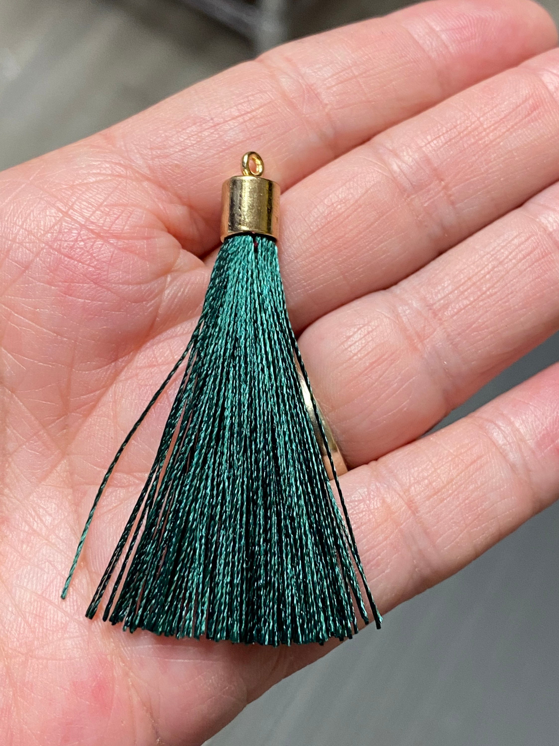 Ctassels 60mm Long Jewelry Tassels Mala Tassels Gold Cap Etsy