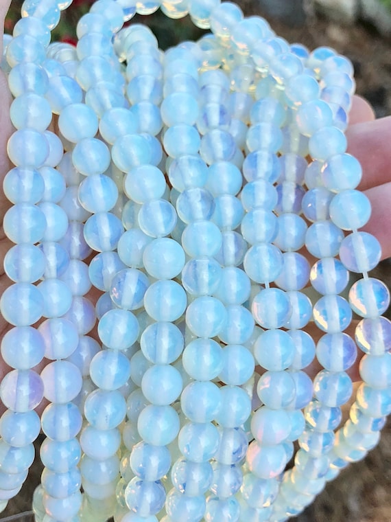 4mm 6mm 8mm Opalite Gemstone Beads Jewelry Making Beads