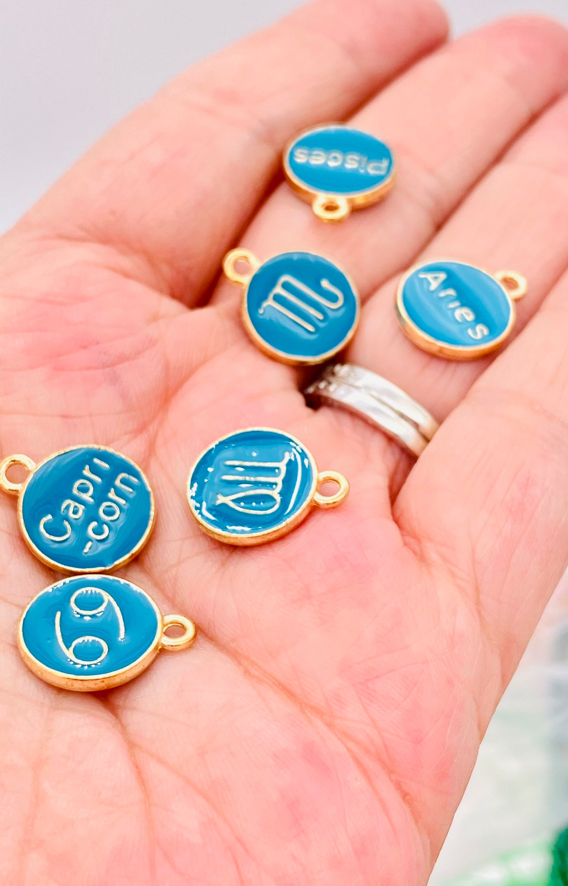 Constellation Charms Double Sided Charms Bracelet Charms Etsy