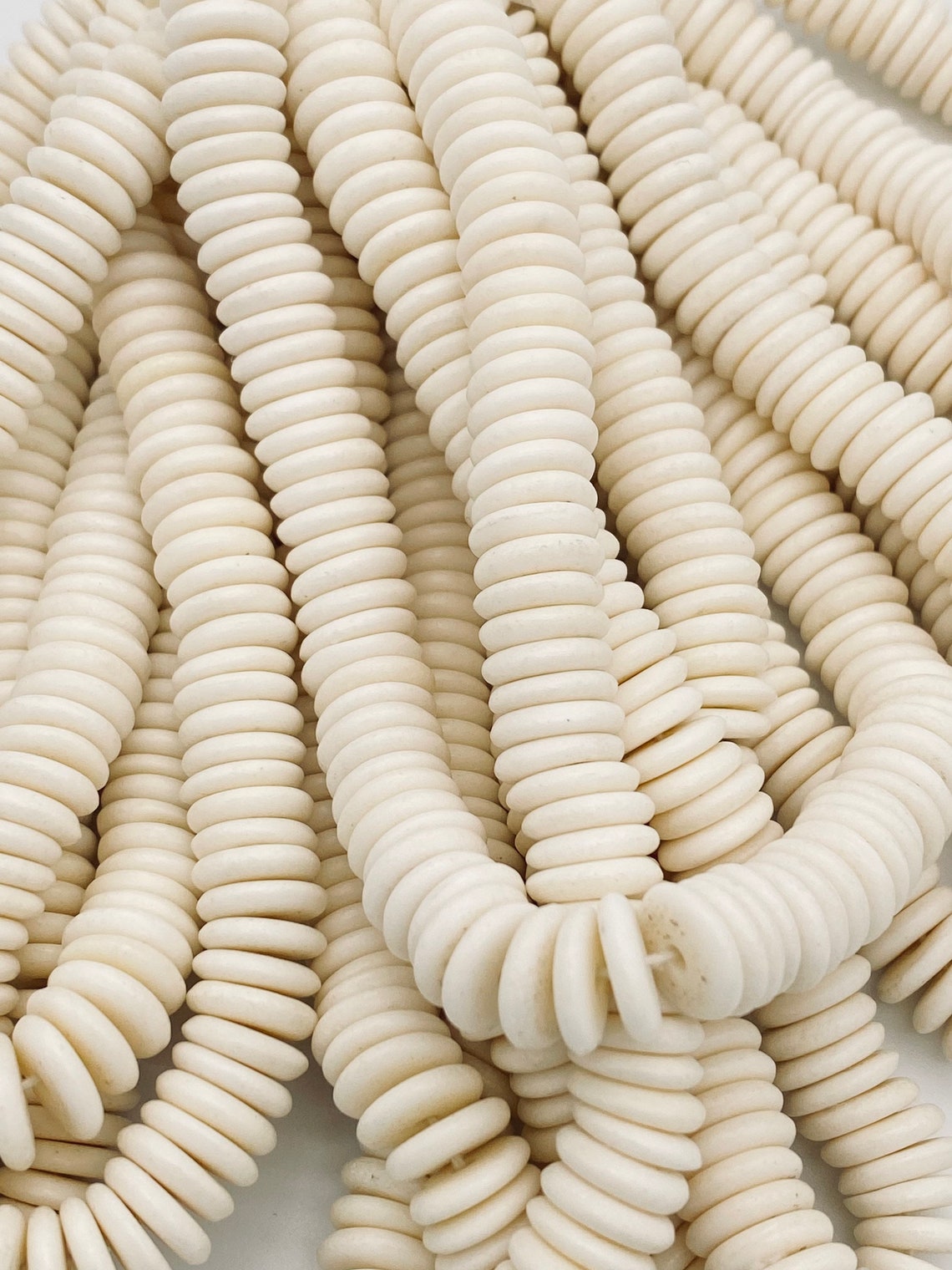 10mm Ox Bone Beads Jewelry Making Beads White Bone Beads Etsy