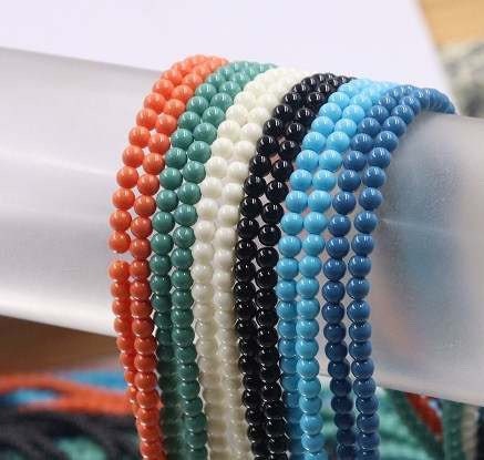 4mm,5mm, 6mm Glass Beads, Jewelry Making Beads, Neon Beads, Pastel Beads, Bracelet  Beads, Glass Jewelry Beads -  Canada