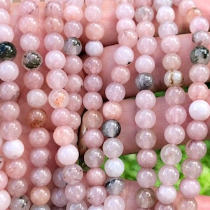 Cherry Blossom Jasper gemstone beads, 8mm and 6mm, gemstone beads, gemstones, jewelry beads, jasper gemstones