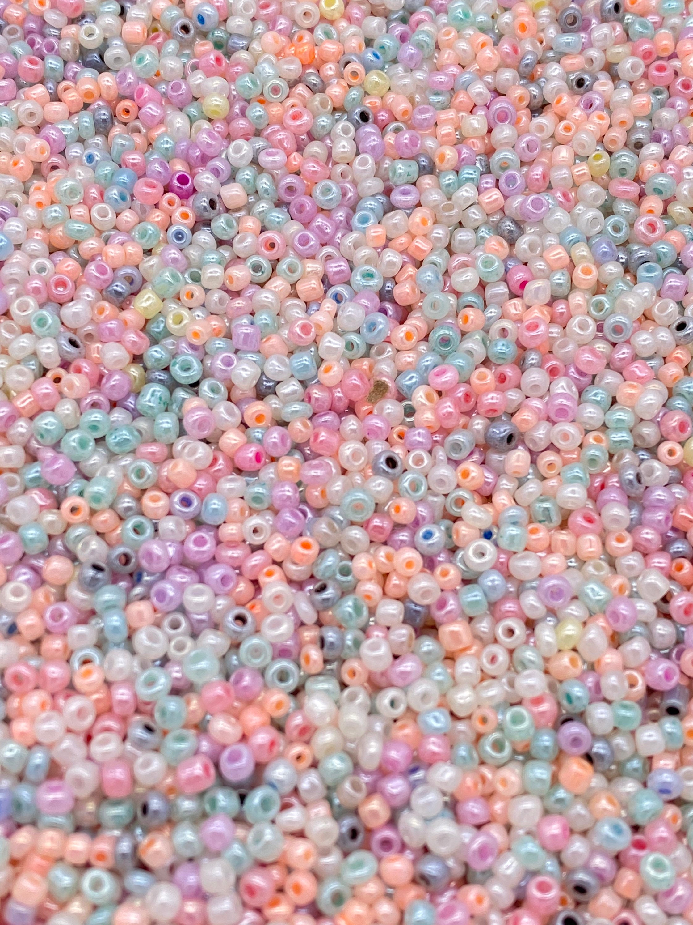 8/0 3mm Seed Beads Metallic Pastels Seed Beads Glass Beads Etsy