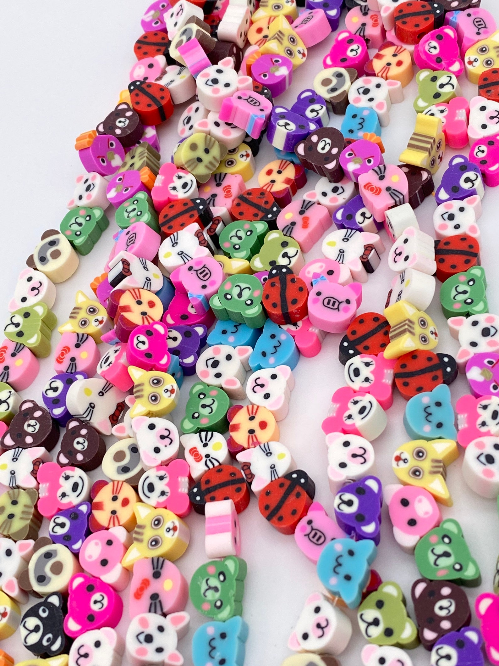 10mm animal shaped beads polymer clay beads vinyl beads Etsy