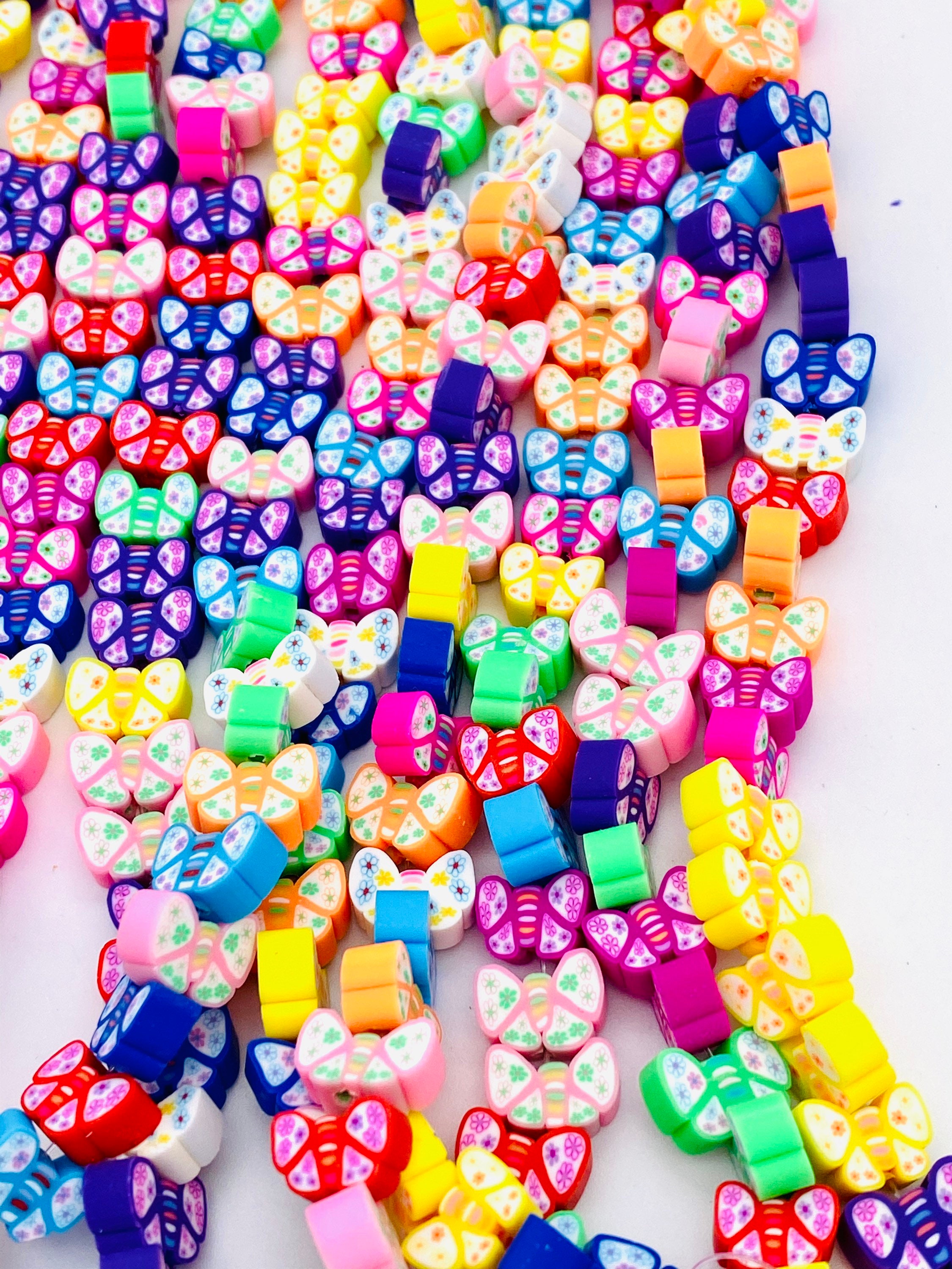 10mm Butterfly Beads Polymer Clay Beads Jewelry Beads Beads Etsy