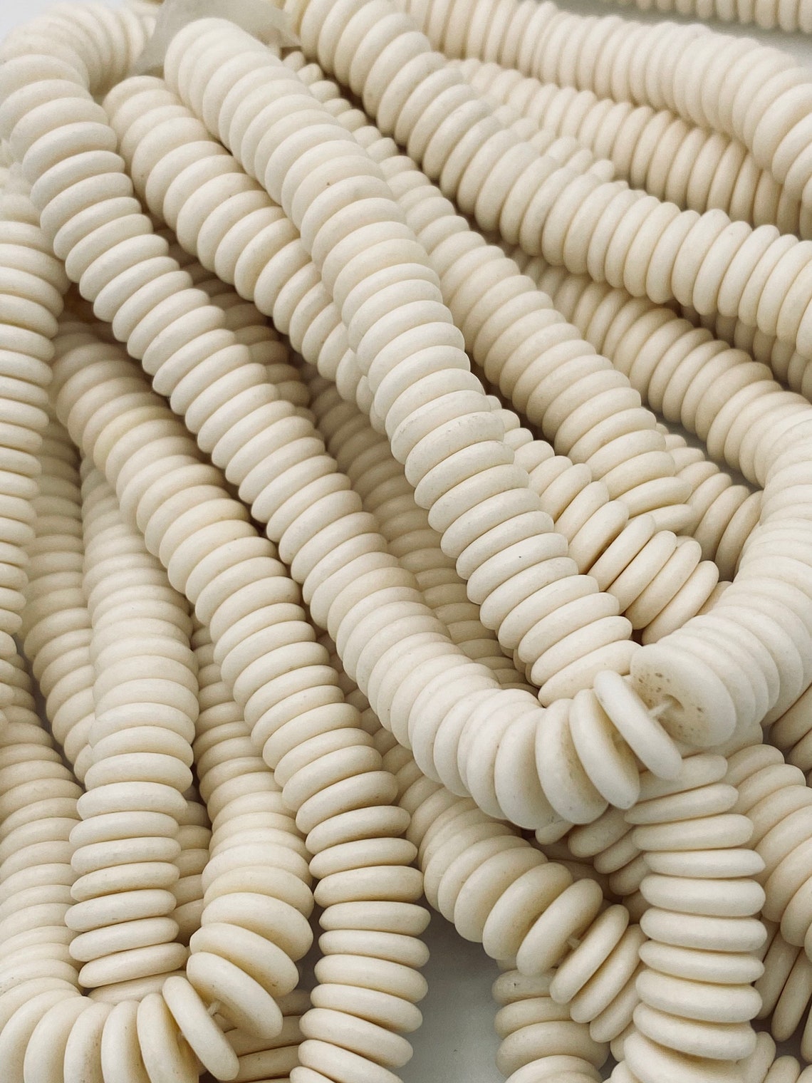 10mm Ox Bone Beads Jewelry Making Beads White Bone Beads Etsy