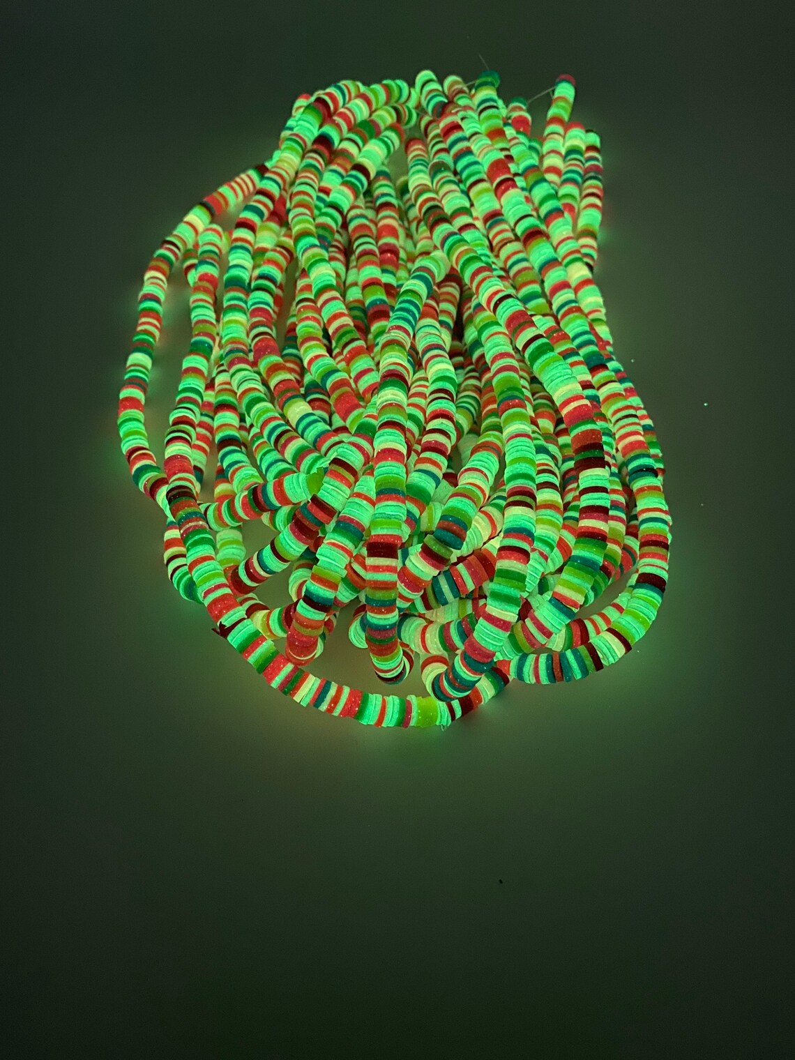 6mm Vinyl Heishi Beads Glow in the Dark Polymer Clay Beads Etsy