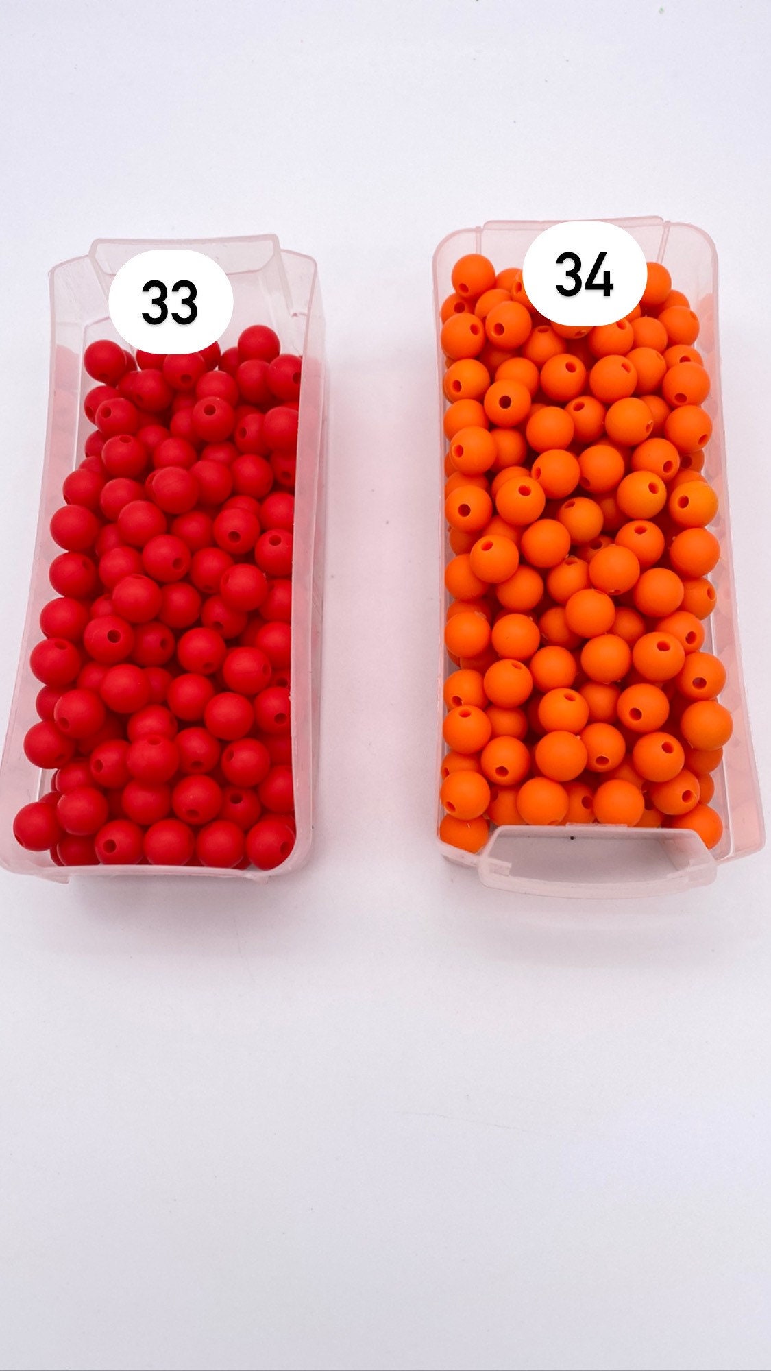 Red - Orange 14mm Round Beads in 9 colors, Rainbow beads, circle beads,  geometric jewelry, kids jewelry, candy beads, acrylic beads, dark