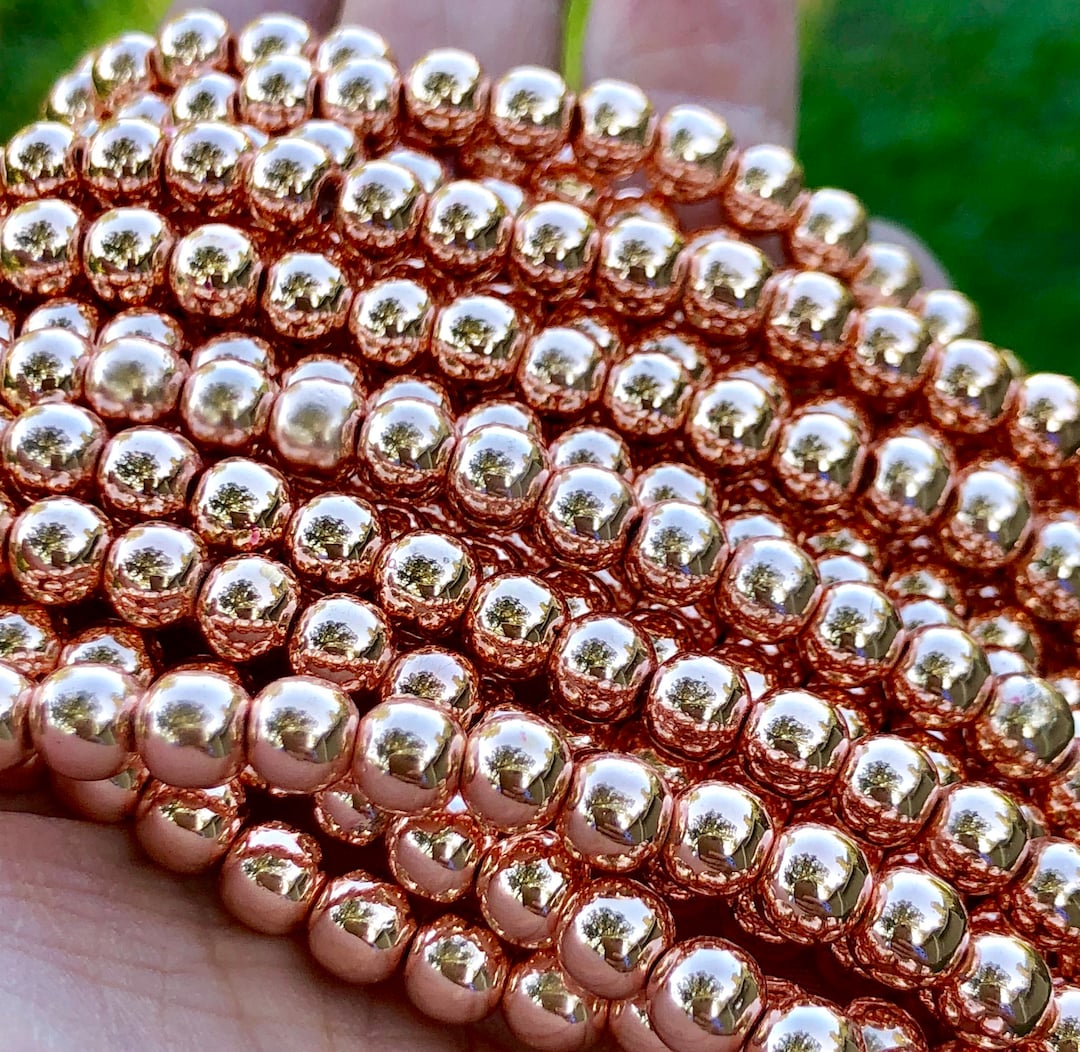 Rose gold hematite beads Clearance