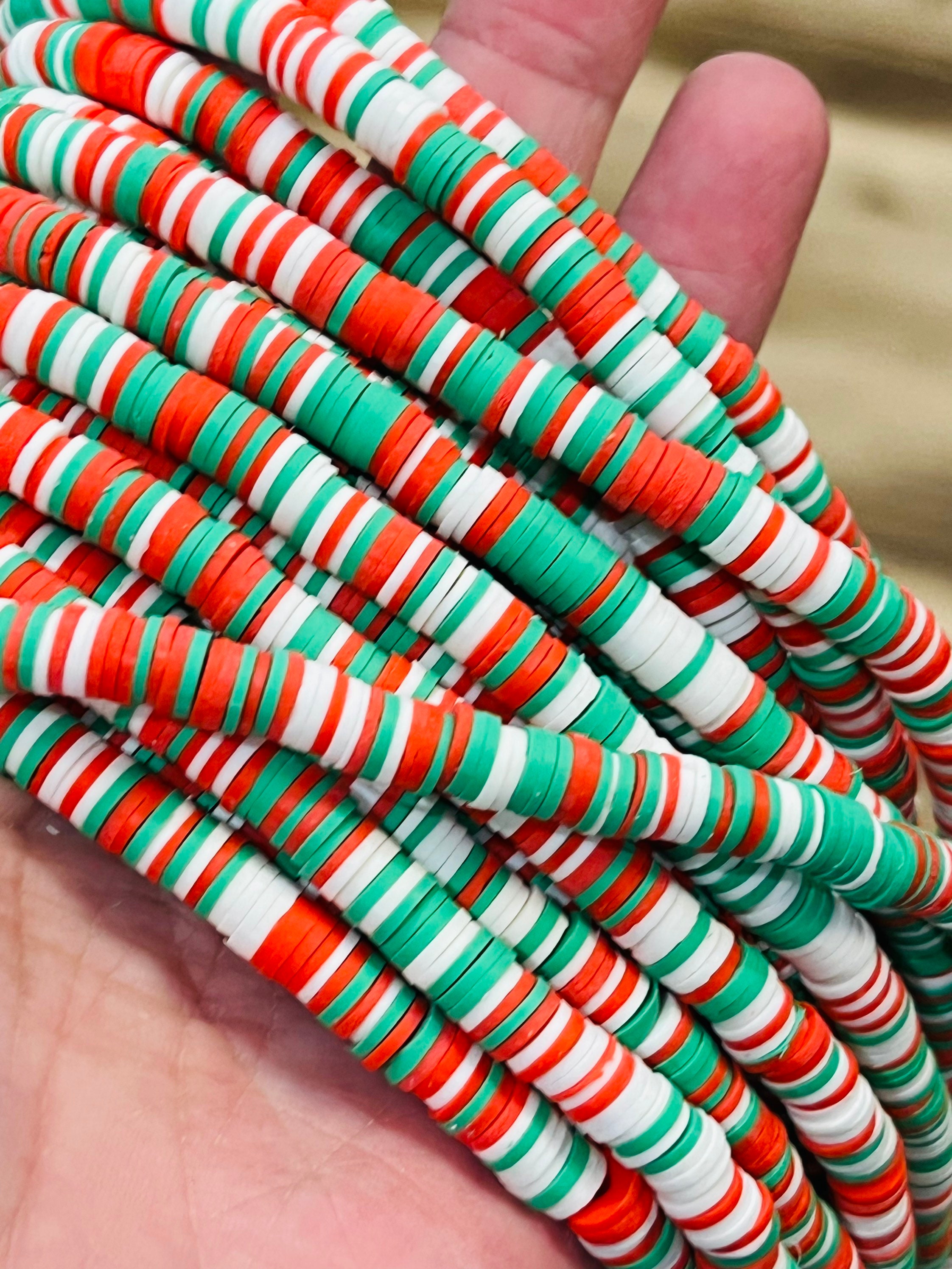 Sage Green 6mm Clay Heishi Beads - Riverside Beads