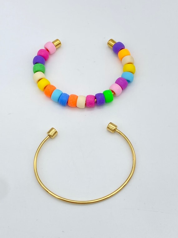 Matte Iridescent Bead Bracelet - 2 Colors – Compass Boutique