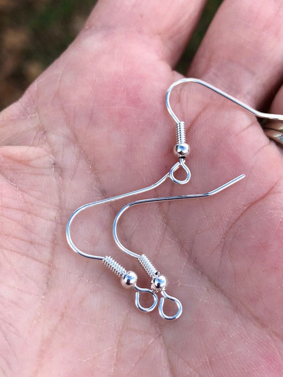 Buy Sterling Silver Earring Hooks, Fishhook Earrings, Earring