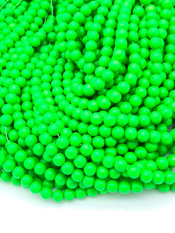 4mm,5mm, 6mm Glass Beads, Jewelry Making Beads, Neon Beads, Pastel Beads,  Bracelet Beads, Glass Jewelry Beads -  Canada