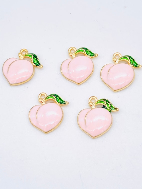 10Pcs Kawaii Animals Rabbit Charms for Jewelry Making Findings Cute Fruit  Strawberry Earring Keychain Pendant DIY