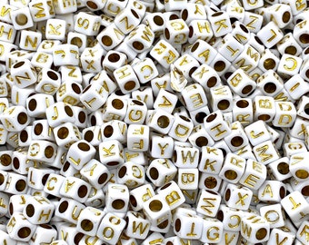  500PCS Acrylic Small Letter Beads Color for Jewelry Making  Alphabet Beads for Bracelets Kit Letters Beads for Necklace Making (Color  Words on White Background)