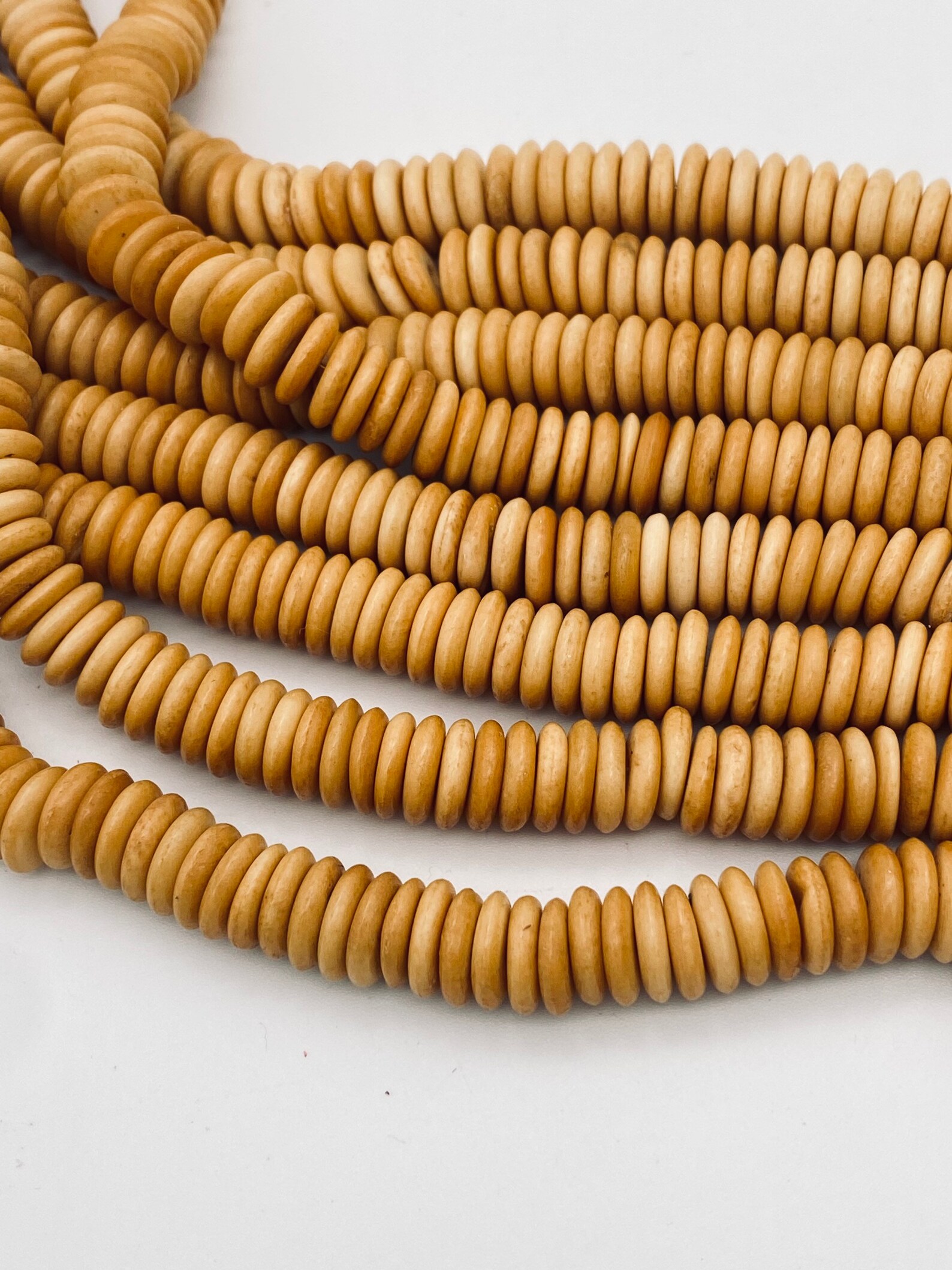 10mm Ox Bone Beads Jewelry Making Beads White Bone Beads Etsy