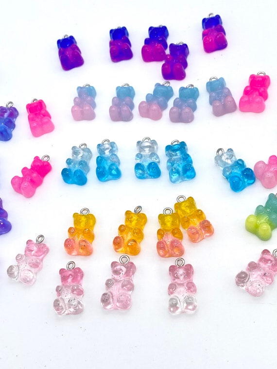 Gummy bear charms tye glitter charms - España