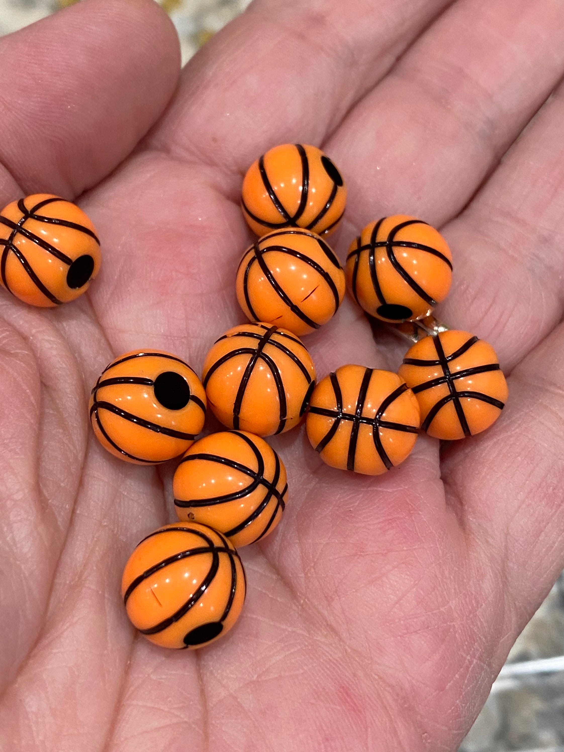 Basketball Beads (60 Pieces)  BeadKraft Wholesale Beads and