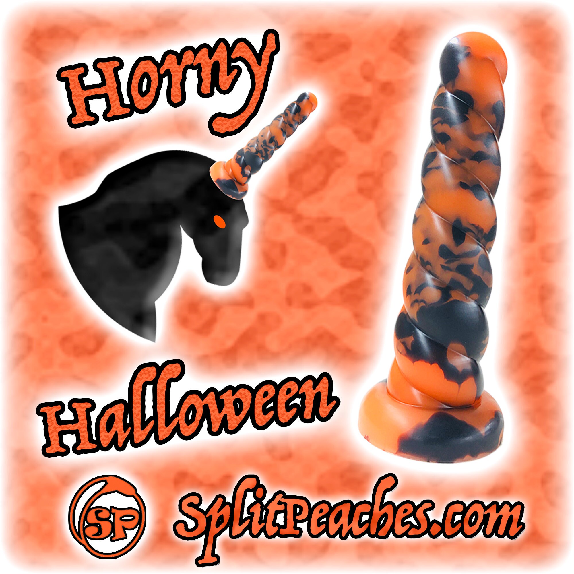 Horny Halloween Unicorn Dildo Large - Etsy Sweden