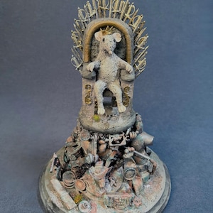 Art Sculpture "King Ferdinand" the rat king Found object