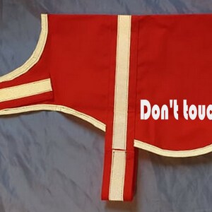 reflective vest, luminous vest, identification blanket, identification vest with reflector for dogs Don&#39;t touch