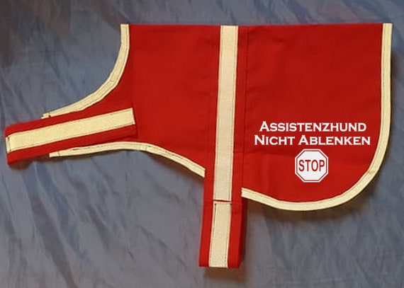 reflektierende Weste Leuchtweste Kenndecke Kennweste mit Reflektor für Hunde Assistenzhund Nicht ablenken