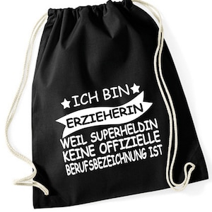 Gymnastics bag I am an educator because superheroine is not an official job title