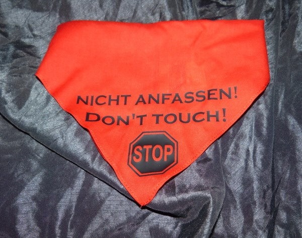 Lustige Hundeleine Mit Spruch – „Please Keep Your Distance“, 70 Cm, Polyester