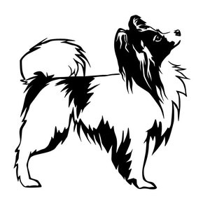 Sticker Purebred Dog Papillon No. 3