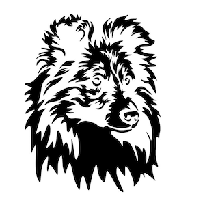 Sticker Purebred Dog Sheltie No. 3