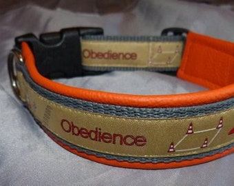 Halsband Obedience Beige