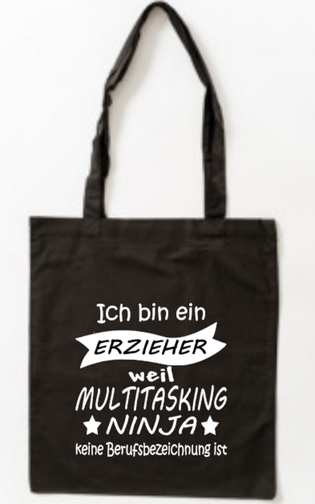 Shirtracer Baumwolltasche – Spruch „Erzieher, Weil Superheld Keine Offizielle Berufsbezeichnung Ist“