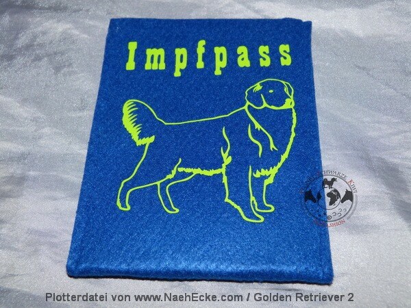 Vaccination Passport Cover Golden Retriever | Etsy