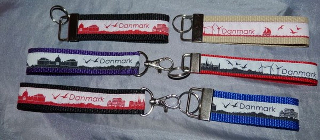 Keychain Skyline Denmark - Etsy