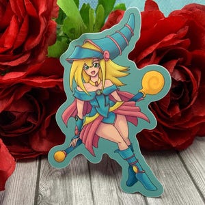 Magical Magician Girl Nostalgia Card Game Anime 3 Inch Waterproof Sticker